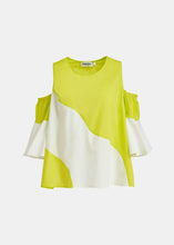 Load image into Gallery viewer, Essentiel Antwerp Dazar Top - Lime/White
