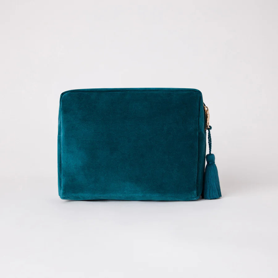 Elizabeth Scarlett Dragonfly Wash Bag - Deep Teal