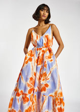 Load image into Gallery viewer, Essentiel Antwerp Demerald Dress - Blue/Orange
