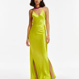 Divergent Dress - Lime Green