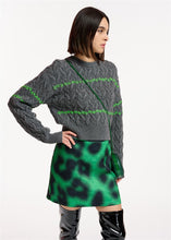 Load image into Gallery viewer, Essentiel Antwerp Edany Skirt - Green/Black
