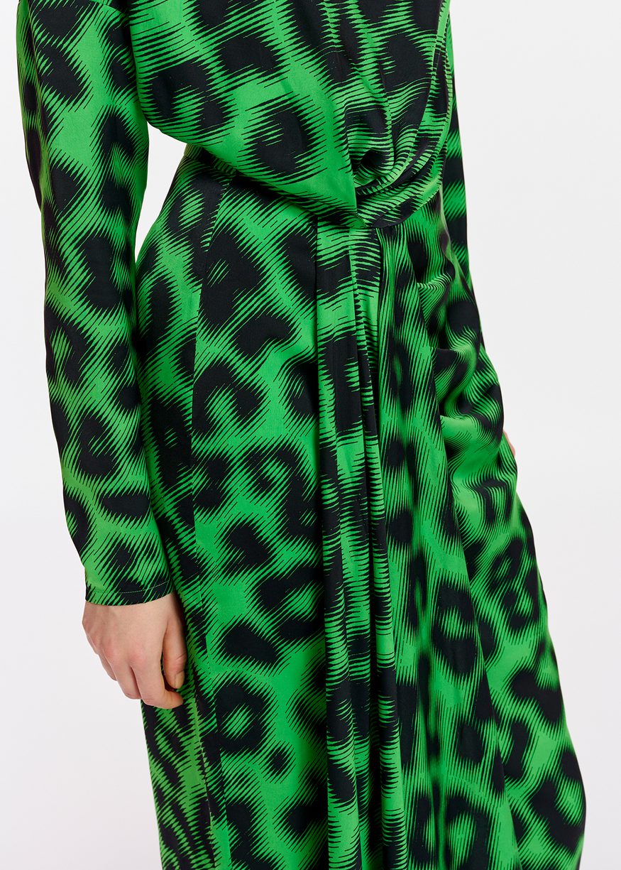 Essentiel Antwerp Elisha Dress - Green/Black