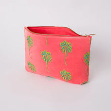Load image into Gallery viewer, Elizabeth Scarlett Summer Palm Everyday Pouch - Coral
