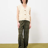 Medea Sleeveless Cardigan - Cream
