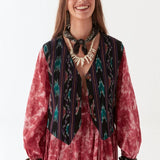 Ganga Waistcoat - Ikat Shadows
