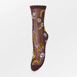 Fiora Cotta Sock - Maroon Brown