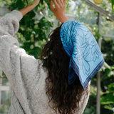 Stencia Tulip Sia Scarf - Azure Blue