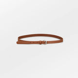 Solid Slim Belt - Mocha Brown