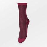 Stripy Glitter Socks 3 Pack - Fig/Black