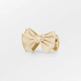 Minda Bow Hair Claw - Marzipan
