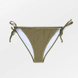Polka Dot Baila Bikini Bottom - Dark Olive