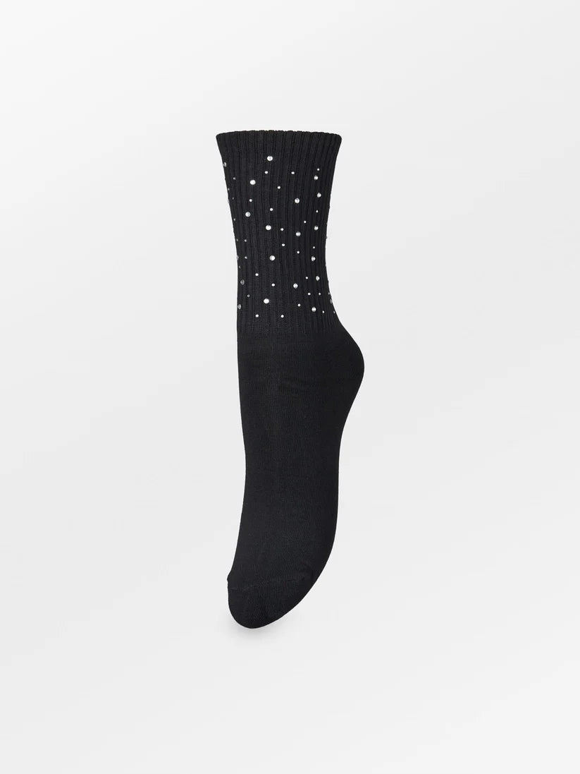 Glimsy Cotta Sock 2 Pack - Black/White