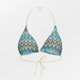 Amber Bel Bikini Top - Blithe Blue