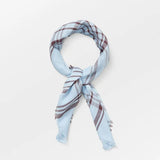 Grid Cowea Scarf - Skyward Blue
