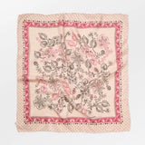 Dotted Flora Sia Scarf - Birch White