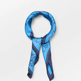 Stencia Tulip Sia Scarf - Azure Blue
