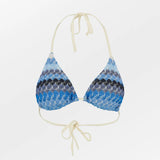Amber Bel Bikini Top - Dazzling Blue