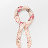 Dotted Flora Sia Scarf - Birch White
