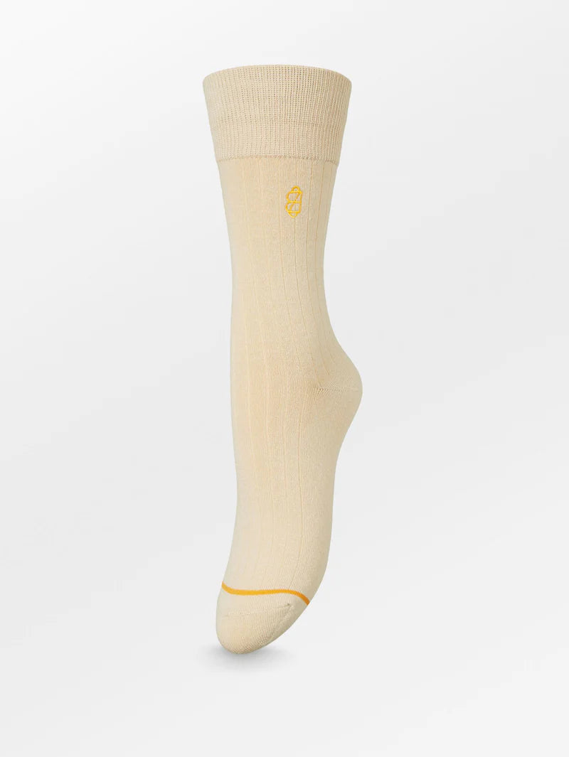 Beck Sondergaard Logo Cotta Socks - Pebble Beige