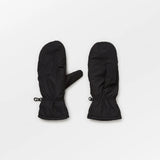 Padded Nylona Mittens - Black