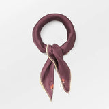 Flotile Stitch Sia Scarf - Maroon Brown