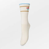 Sporty Flotile Cotta Sock - Birch White