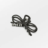 Luster Bow Hair Claw - Black