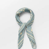 Vilde Cotta Scarf - Silver Blue
