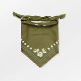 Bloom Siw Scarf - Dark Olive