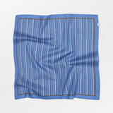 Scallopia Striped Cotta Scarf - Azure Blue