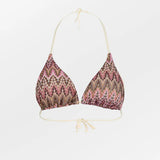 Amber Bel Bikini Top - Dusty Rose