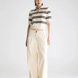 Crixus Sweatshirt - Ecru Stripe