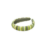 Mahina Midi Beaded Headband - Campsite Green