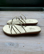 Load image into Gallery viewer, Ancient Greek Sandals Pu Sandal - Platinum Gold
