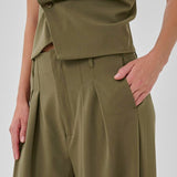 MWHace Sille High Wide Trousers - Capers