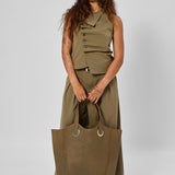 MWHace Sille High Wide Trousers - Capers
