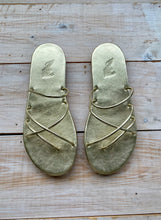 Load image into Gallery viewer, Ancient Greek Sandals Pu Sandal - Platinum Gold
