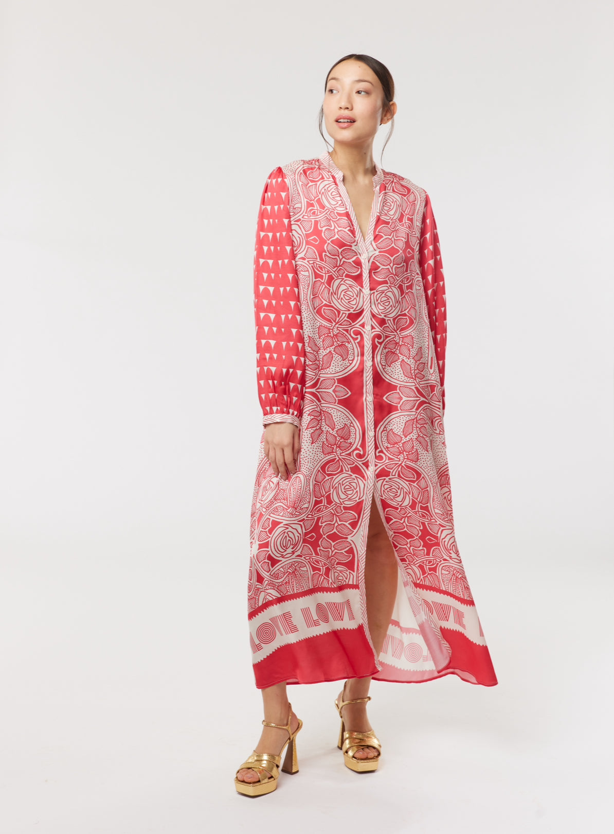 Me369 Maya Maxi Dress - Rouge
