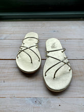 Load image into Gallery viewer, Ancient Greek Sandals Pu Sandal - Platinum Gold
