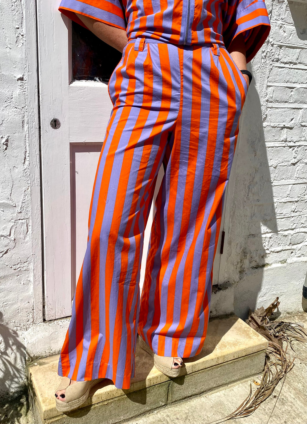 Essentiel Antwerp Dabilo Trousers - Orange/Lilac