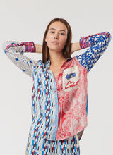 Load image into Gallery viewer, Me369 Isabel Mixed Print Shirt - Nautical
