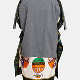 Kassis Silk Scarf T-shirt - Grey Multi