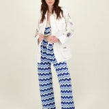 Brianna Crochet Trousers - Sea