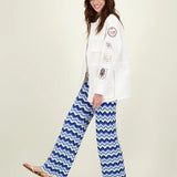 Brianna Crochet Trousers - Sea