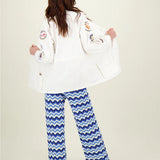 Brianna Crochet Trousers - Sea
