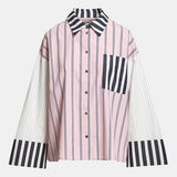 Kovid Fabric Mix Shirt - Steel Pulse
