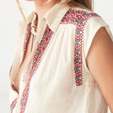 Mafalda Blouse - Red Wine