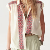 Mafalda Blouse - Red Wine