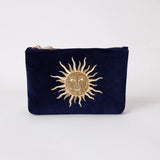 Sun Goddess Mini Pouch - Navy