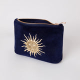 Sun Goddess Mini Pouch - Navy